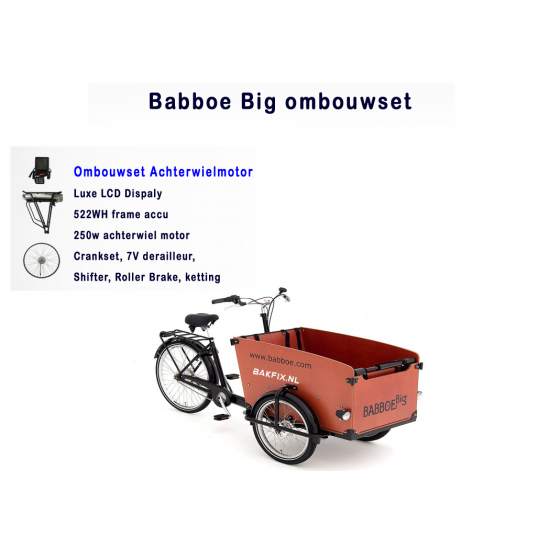 Babboe Big/dog bakfiets ombouwen tot een elektrische bakfiets
