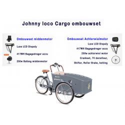 Johnny Loco driewieler bakfiets ombouwen tot een elektrische bakfiets