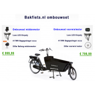 Bakfiets.nl lang of kort ombouwen tot een elektrische bakfiets