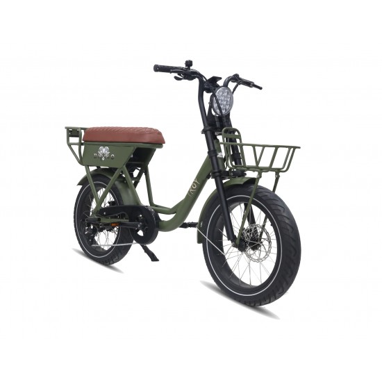Troy Diablo elektrische fiets (Fatbike) 7V Mat Groen