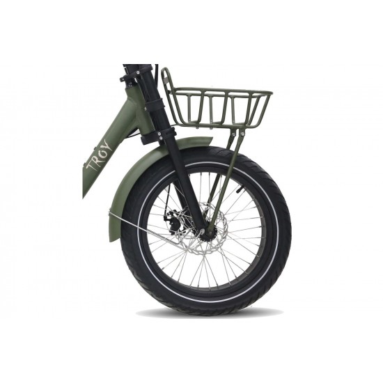 Troy Diablo elektrische fiets (Fatbike) 7V Mat Groen